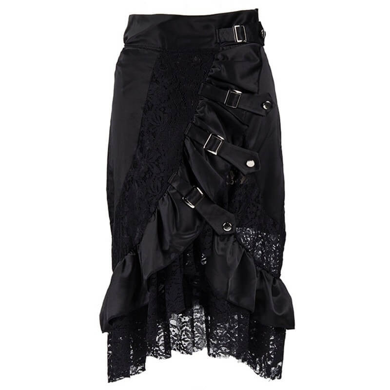 Black Lace Punk Rock Gothic Skirt