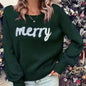 Christmas Round Neck Long Sleeve Pullover Sweater