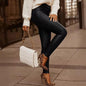 Fashion Faux Leather Skinny Stretch Trousers