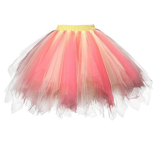 Fluffy Mesh Half-length Party Tulle Skirt