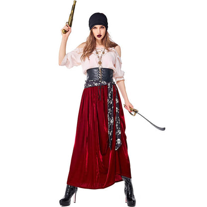 Adult Women's Corset Pirate Cosplay Party Costume