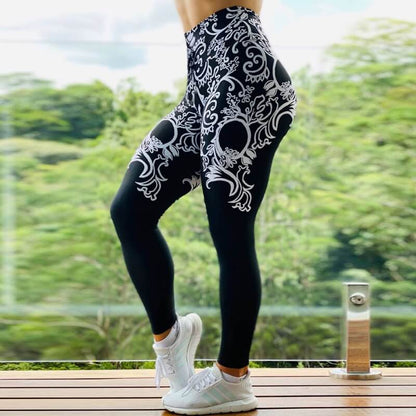 Woven Digital Printing Yoga Wear Leggings