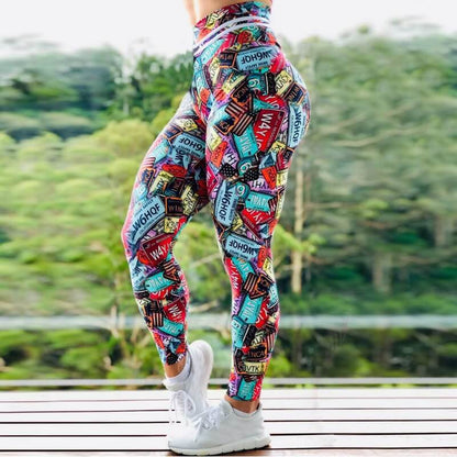 Woven Digital Printing Yoga Wear Leggings